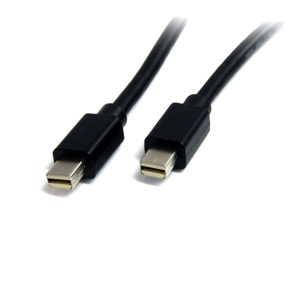 StarTech.com 1m (3.3ft) Mini DisplayPort Cable - 4K x 2K Ultra HD Video - Mini DisplayPort 1.2 Cable - Mini DP to Mini DP Cable for Monitor - mDP Cord works with Thunderbolt 2 Ports - M/M