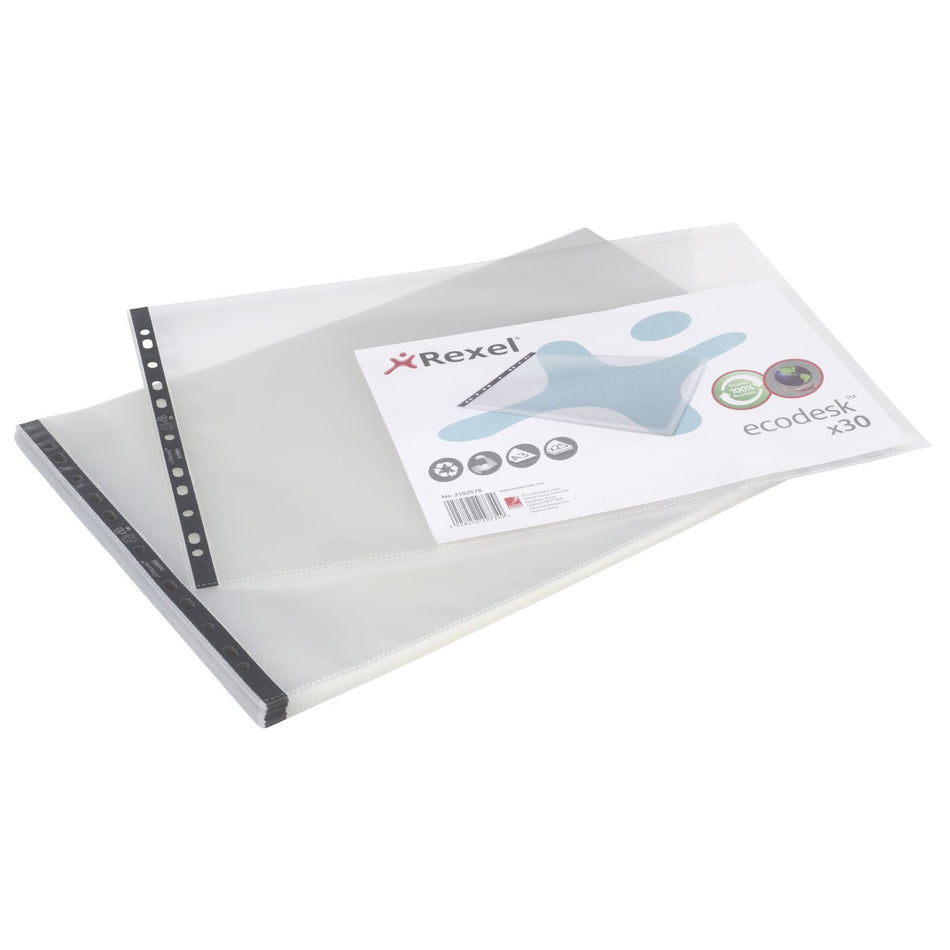 Rexel Ecodesk A3 Pockets Clear (30)