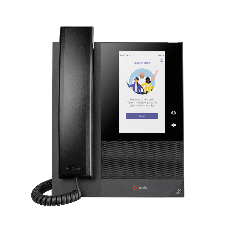 POLY CCX 400 Business Media Phone for Microsoft Teams and PoE-enabled