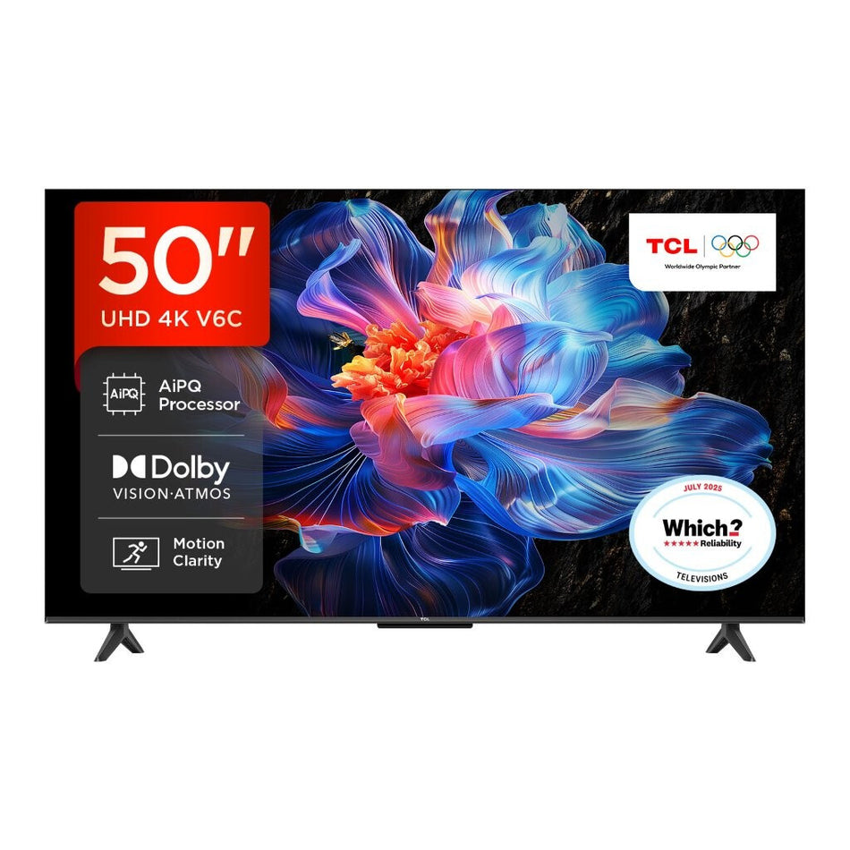 TCL 50V6C-UK TV 127 cm (50") 4K Ultra HD Smart TV Wi-Fi Metallic 260 cd/m²