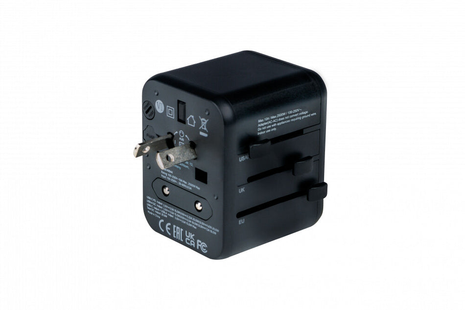 Verbatim 49544 power plug adapter Universal Black