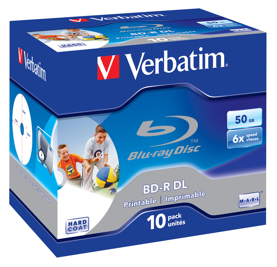 Verbatim 43736 blank Blu-Ray disc BD-R 50 GB 10 pc(s)