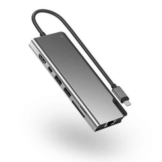 ALOGIC ULDPLSV2-SGR laptop dock/port replicator Wired USB 3.2 Gen 1 (3.1 Gen 1) Type-C Black, Grey