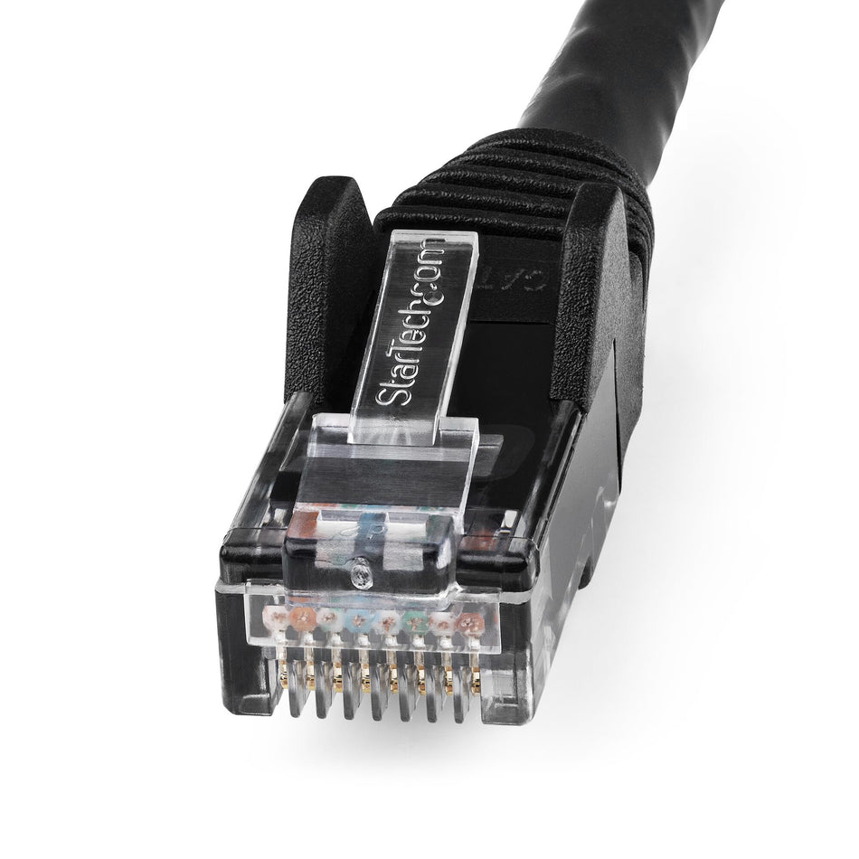 StarTech.com 50cm CAT6 Ethernet Cable - LSZH (Low Smoke Zero Halogen) - 10 Gigabit 650MHz 100W PoE RJ45 10GbE UTP Network Patch Cord Snagless with Strain Relief - Black, CAT 6, ETL Verified, 24AWG