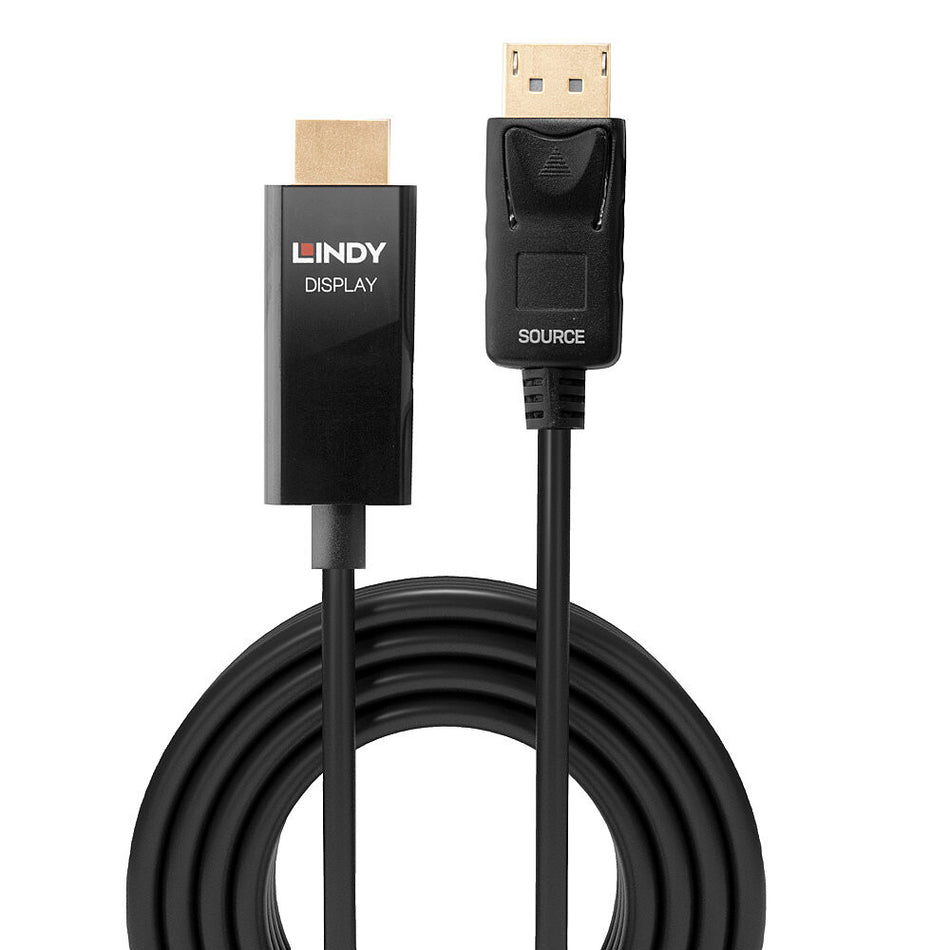 Lindy 2m Active DisplayPort to HDMI Cable with HDR