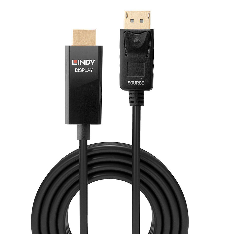 Lindy 0.5m Active DisplayPort to HDMI Cable with HDR