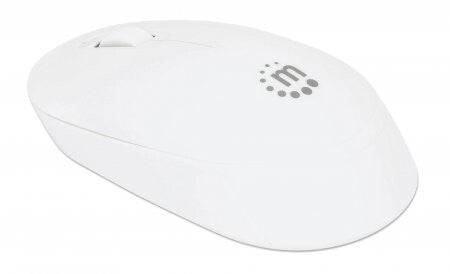 Manhattan Performance III Wireless Mouse, White, 1000dpi, 2.4Ghz (up to 10m), USB, Optical, Ambidextrous, Three Button with Scroll Wheel, USB nano receiver, AA battery (not included), Low friction base, Three Year Warranty, Retail Box