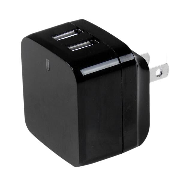 StarTech.com Dual-port USB wall charger - international travel - 17W/3.4A - black