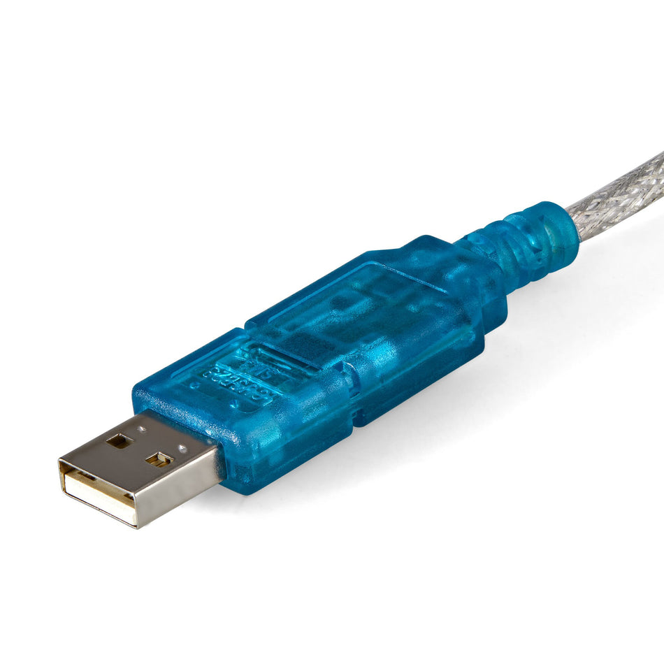 StarTech.com 3ft (91cm) 1-Port USB to RS232 DB9 Serial Adapter Cable, USB to Serial Adapter Cable - M/M