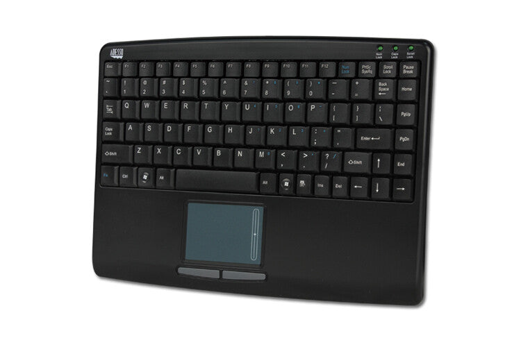 Adesso SlimTouch 410 - Mini Touchpad Keyboard (Black, USB)