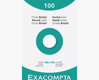 Exacompta 13802X index card White