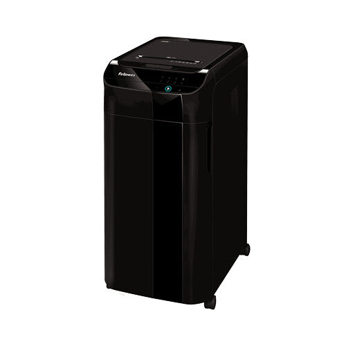 Fellowes Paper Shredder 350 Sheet Auto Feed Cross Cut Shredder AutoMax 350C Shredder with 68 Litre Bin High Security P4