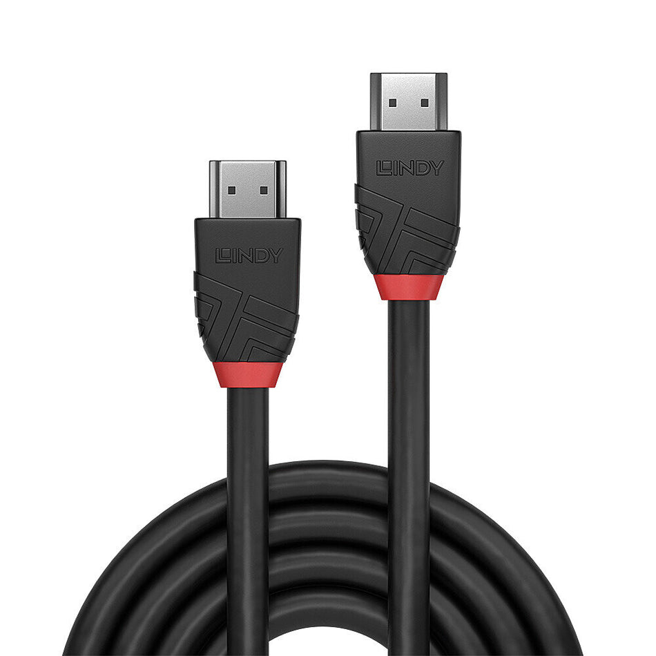 Lindy 3m 8K60hz HDMI Cable, Black Line