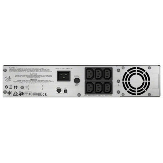 APC Smart-UPS C, Line Interactive, 2000VA, Rackmount 2U, 230V, 6x IEC C13 outlets, USB and Serial communication, AVR, Graphic LCD