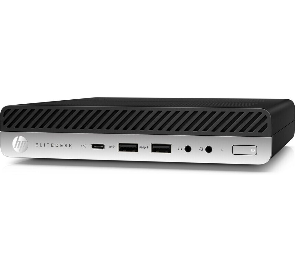 T1A HP EliteDesk 800 G5 Refurbished Intel® Core™ i5 i5-9500T 8 GB DDR4-SDRAM 256 GB SSD Windows 10 Pro Mini PC Black, Silver