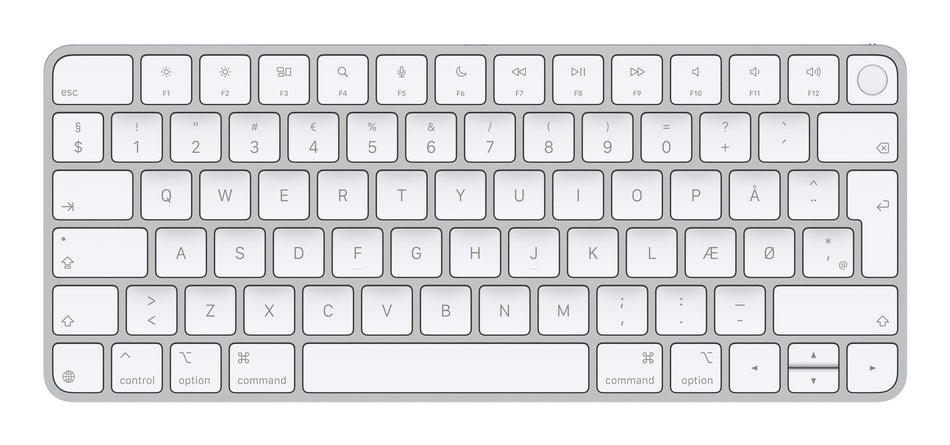 Apple Magic keyboard Universal USB + Bluetooth QWERTY Danish White