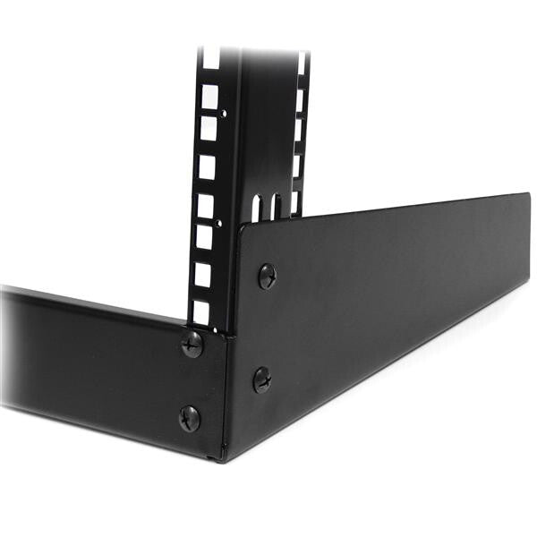 StarTech.com 2-Post 12U Desktop Server Rack, Small Open Frame 19in Computer Rack, Compact Network Rack for AV / Studio / Data / IT Equipment - Free Standing Two-Post Home/Office Rack