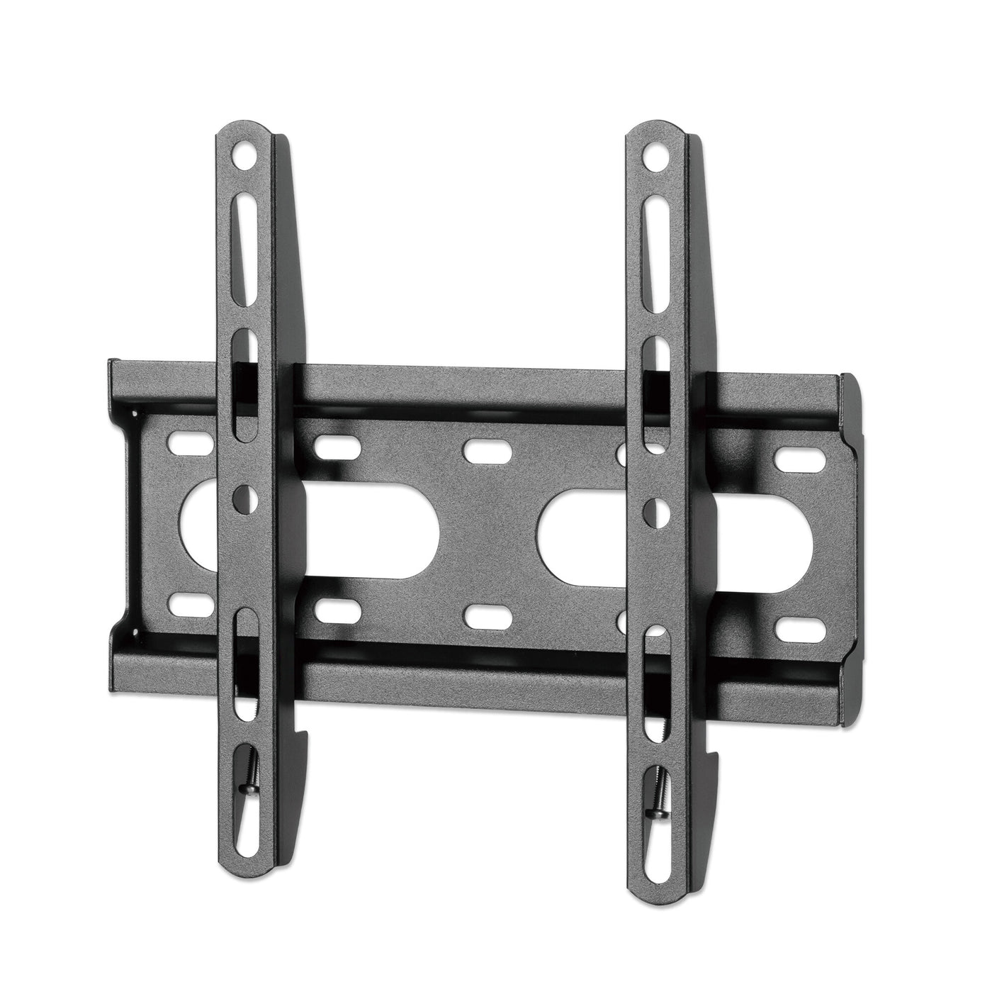 Manhattan Wall Mount for TV & Monitors (Fixed Ultra Slim), For screens 23" to 42", VESA compatibility: all between 75x75mm to 200x200mm - check the dimensions of the four mounting holes on back of screen to ensure it fits, Max 45kg, Black, Bracket