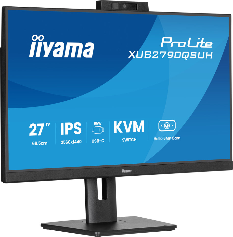 iiyama ProLite XUB2790QSUH-B2 computer monitor 68.6 cm (27") 2560 x 1440 pixels Quad HD LED Black