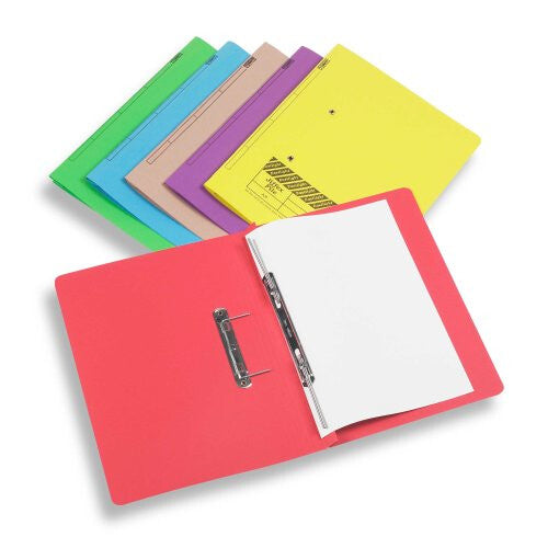 Rexel Jiffex Foolscap Transfer File Pink (50)