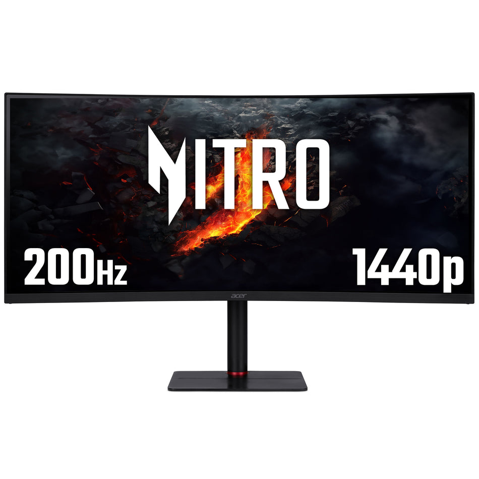 Acer Nitro XV5 Nitro XV345CURX0 - 34" UltraWide Quad HD (3440x1440), Curved 1000R, 200Hz, 0.5ms, HDR10, AMD FreeSync Gaming Monitor