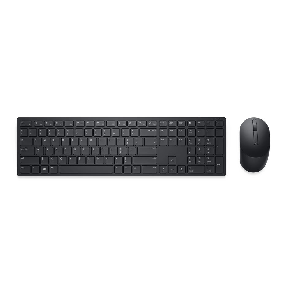 DELL Pro Keyboard and Mouse - KM5221W - US International (QWERTY) - Black - (RTL BOX)