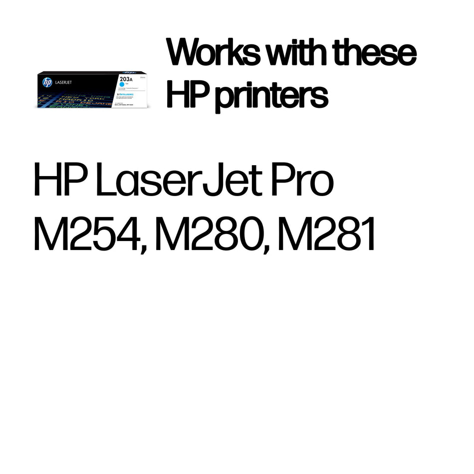 HP 203A Cyan Original LaserJet Toner Cartridge