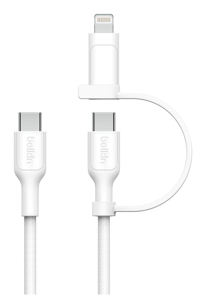 Belkin BoostCharge Pro USB cable USB 2.0 1.5 m USB C USB C/Lightning White