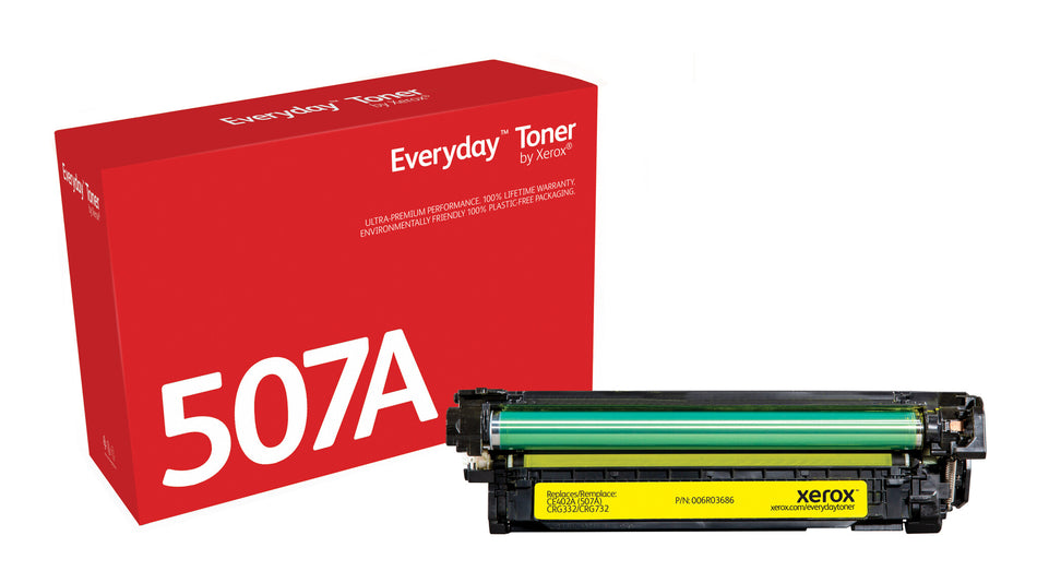 Everyday ™ Yellow Toner by Xerox compatible with HP 507A (CE402A), Standard capacity