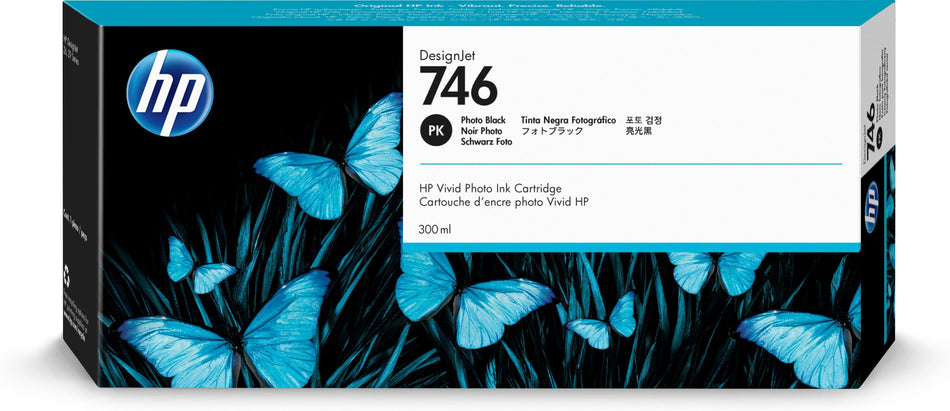 HP 746 300-ml Photo Black DesignJet Ink Cartridge