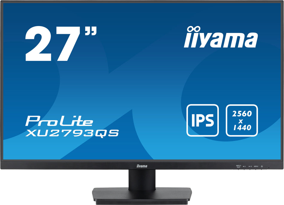 iiyama ProLite XU2793QS-B7 computer monitor 68.6 cm (27") 2560 x 1440 pixels 4K Ultra HD LED Black