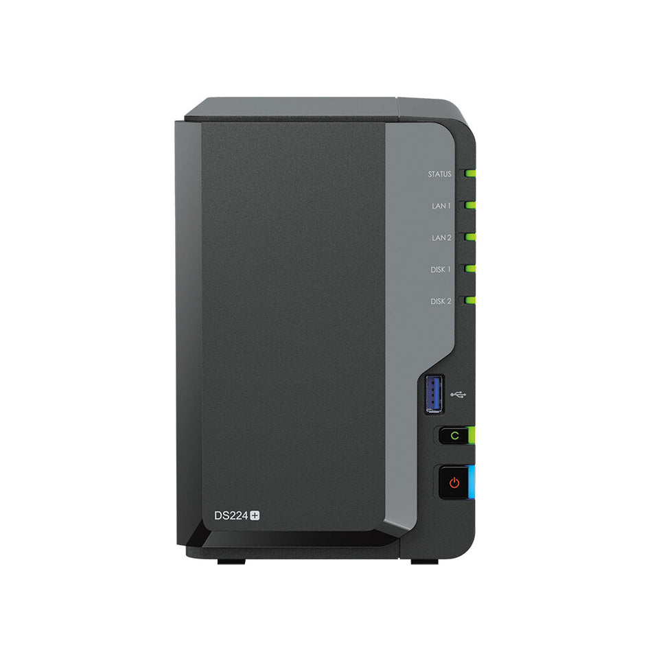 Synology DiskStation DS224+ NAS/storage server Desktop Intel® Celeron® J4125 2 GB DDR4 0 TB Black