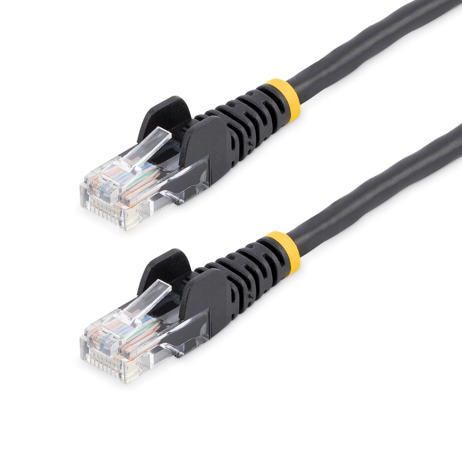 StarTech.com Cat5e Patch Cable with Snagless RJ45 Connectors - 5 m, Black