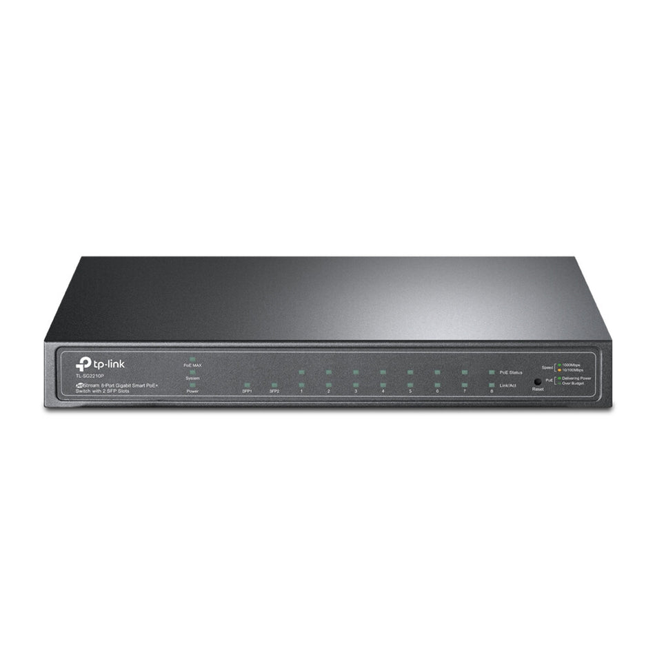 TP-Link JetStream 10-Port Gigabit Smart Switch with 8-Port PoE+