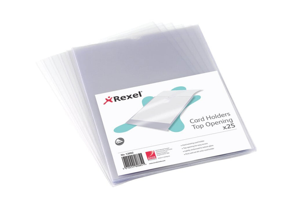 Rexel Nyrex™ A4 Card Holders Clear (25)
