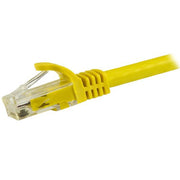 StarTech.com 1.5m CAT6 Ethernet Cable - Yellow CAT 6 Gigabit Ethernet Wire -250MHz 100W PoE RJ45 UTP Network/Patch Cord Snagless w/Strain Relief Individually Tested