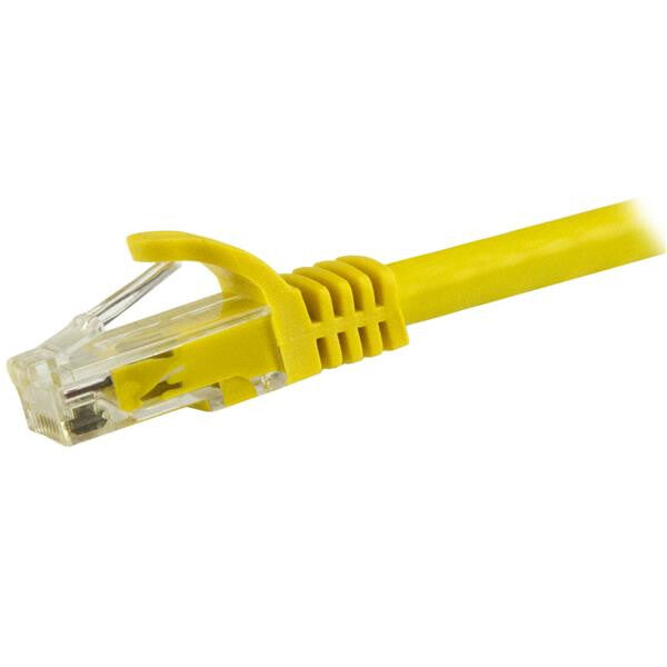 StarTech.com 1.5m CAT6 Ethernet Cable - Yellow CAT 6 Gigabit Ethernet Wire -650MHz 100W PoE RJ45 UTP Network/Patch Cord Snagless w/Strain Relief Fluke Tested/Wiring is UL Certified/TIA