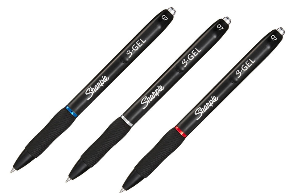 Sharpie S-Gel Retractable gel pen Black, Blue, Red 3 pc(s)