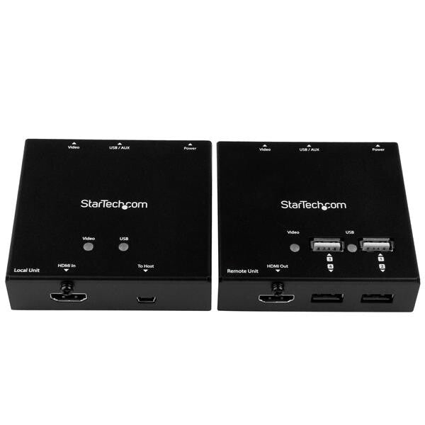 StarTech.com HDMI over CAT6 Extender with 4-port USB Hub - 165 ft (50m) - 1080p