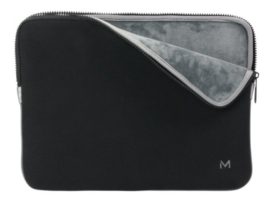 Mobilis 049016 laptop case 35.6 cm (14") Sleeve case Black, Grey