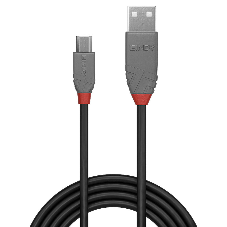 Lindy 1m USB 2.0 Type A to Micro-B Cable, Anthra Line