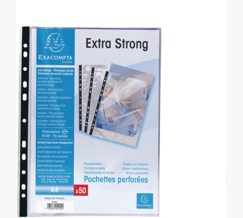 Exacompta 5920E sheet protector 210 x 297 mm (A4) Polypropylene (PP)