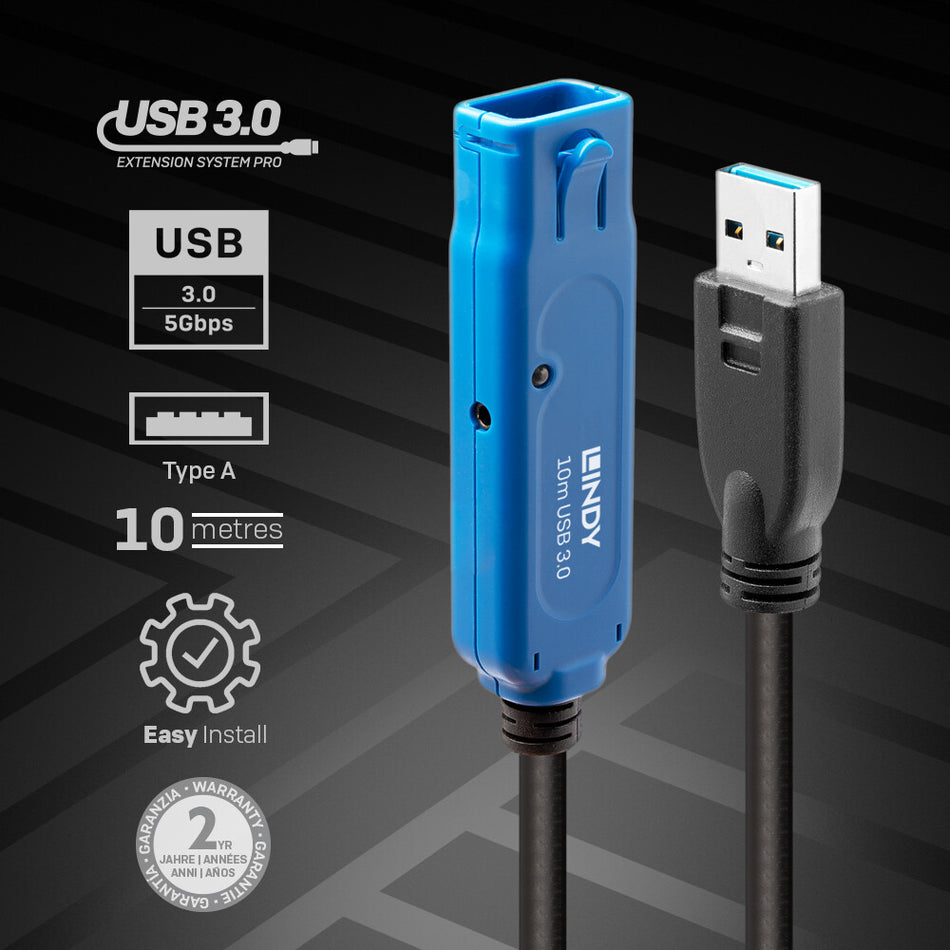 Lindy 10m USB 3.0 Active Extension Pro