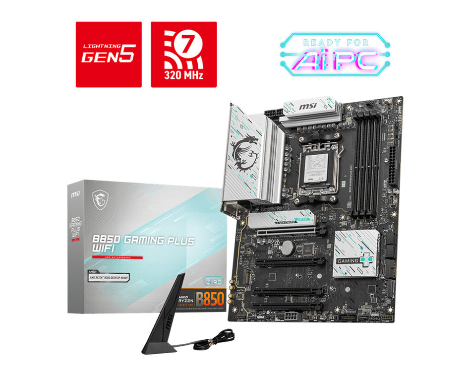 MSI B850 GAMING PLUS WIFI motherboard AMD B850 Socket AM5 ATX