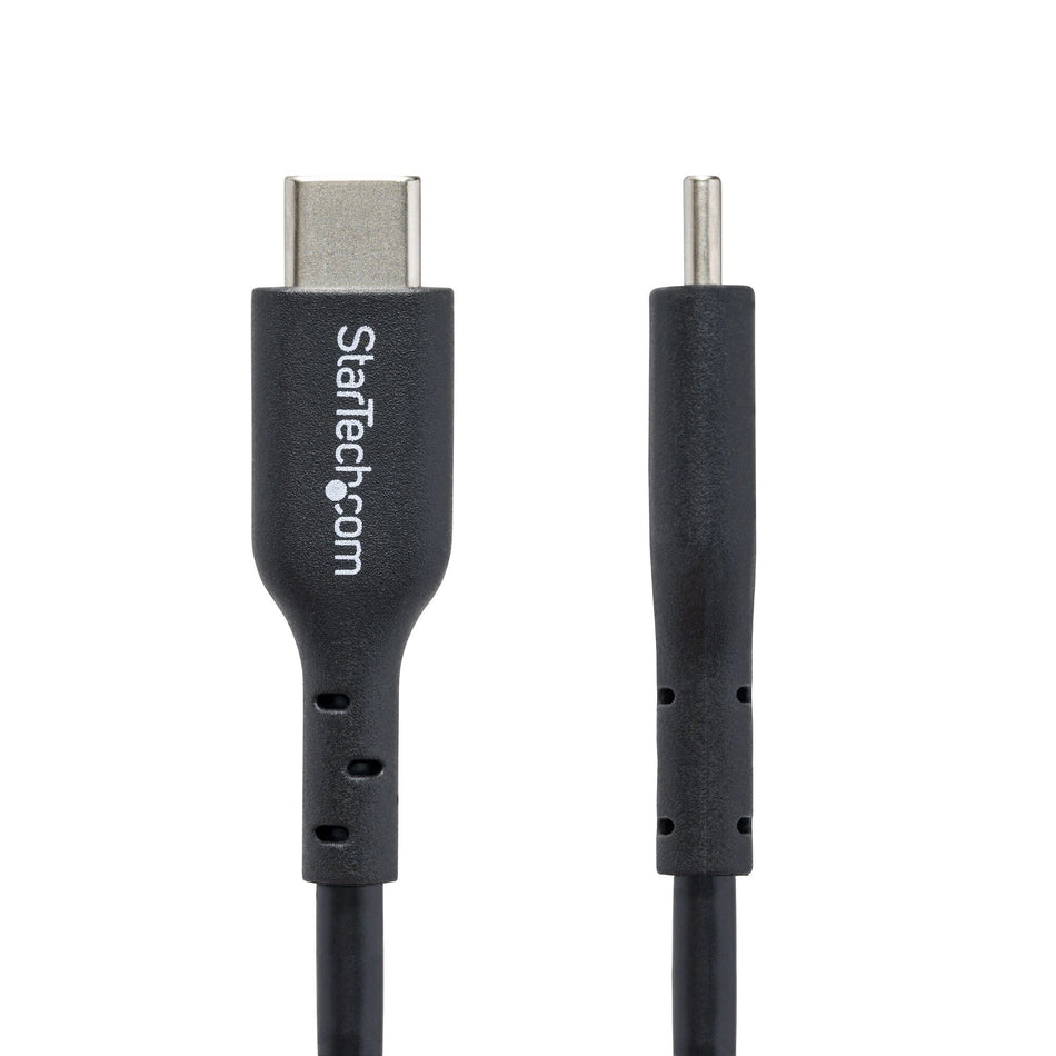 StarTech.com 13ft (4m) USB-C Charging Cable, Charge & Sync, 60W (3A) PD, USB 2.0 Laptop Charger Cable, TPE Jacket - Black USB C Charging Cord