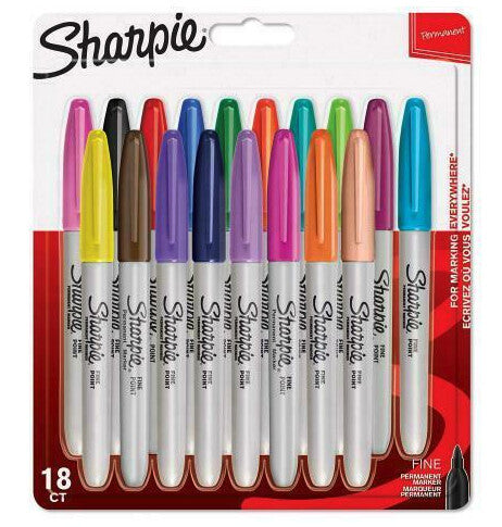 Sharpie Fine marker 18 pc(s) Fine tip Multicolour