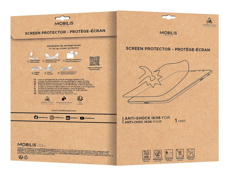 Mobilis 036336 tablet screen protector Clear screen protector Zebra 1 pc(s)
