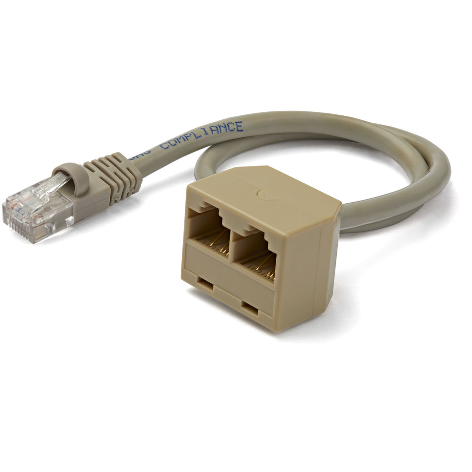 StarTech.com 2-to-1 RJ45 Splitter Cable Adapter - F/M