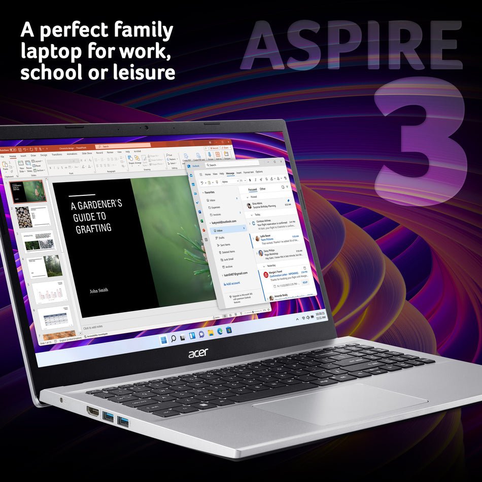 Acer Aspire 3 laptop (A315-59) - Intel Core i7, 16GB, 1TB SSD, 15.6" Full HD display, Windows 11