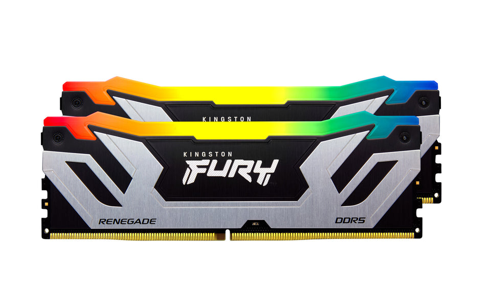 Kingston Technology FURY 48GB 8400MT/s DDR5 CL40 CUDIMM (Kit of 2) Renegade RGB Silver XMP
